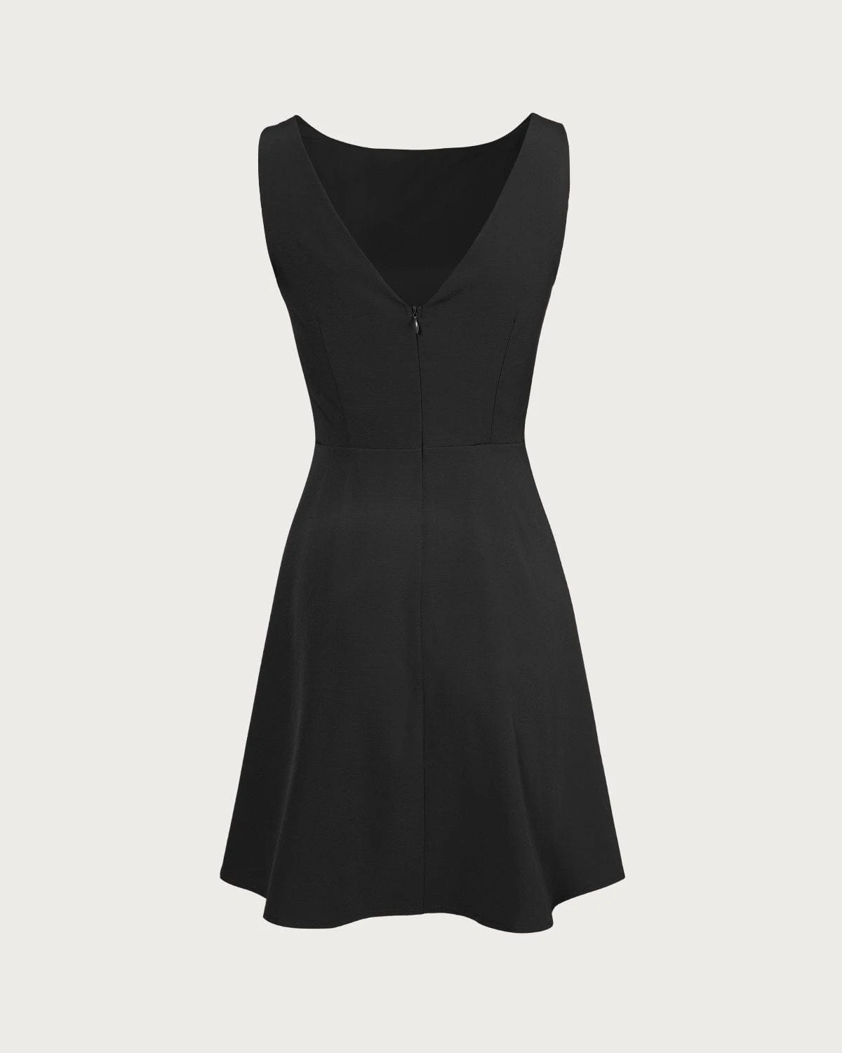 The Black Boat Neck High Waisted Mini Dress 6 The Black Boat Neck High Waisted Mini Dress - Image 6