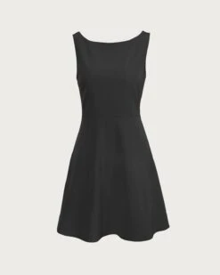 The Black Boat Neck High Waisted Mini Dress 10 The Black Boat Neck High Waisted Mini Dress -CINN Clothing Shop the red boat neck solid mini dress dresses kqgovb 832b6d3d 4a65 42c0 b432 8dfaeffdc2ef
