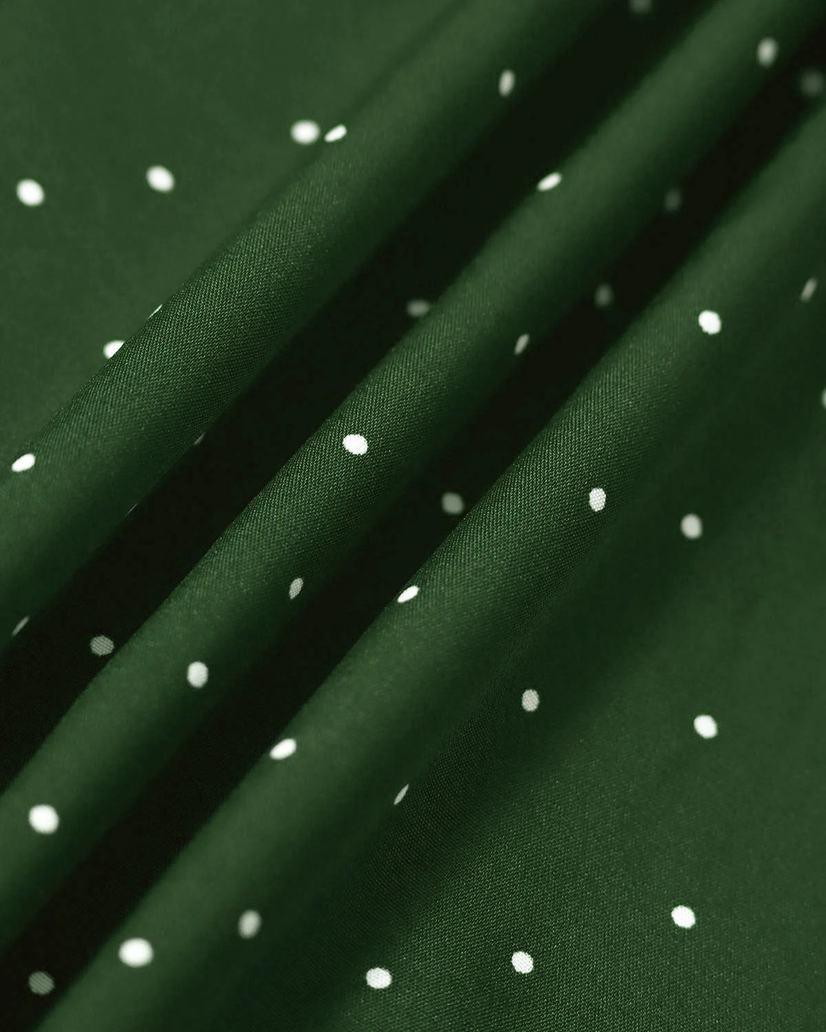 The Green Round Neck Polka Dot Cutout Midi Dress 5 The Green Round Neck Polka Dot Cutout Midi Dress - Image 5