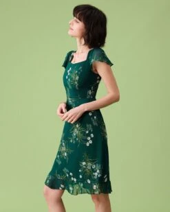 The Square Neck Backless Floral Midi Dress -CINN Clothing Shop the square neck backless midi dress dresses 2mt5wu 946769