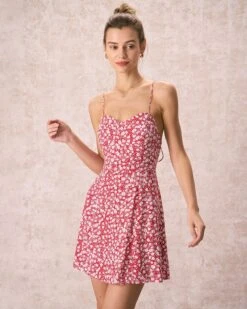 The Red Sweetheart Neck Floral Mini Dress 11 The Red Sweetheart Neck Floral Mini Dress -CINN Clothing Shop the sweetheart neck floral mini dress dresses vuai2e