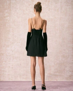 The Black Sweetheart Neck Slip Mini Dress -CINN Clothing Shop the sweetheart neck slip mini dress dresses hqrhls