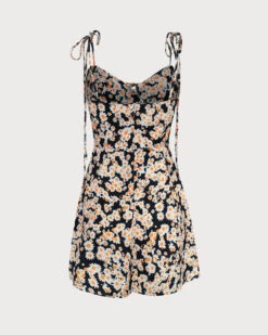 The Black Ruched Daisy Slip Mini Dress 16 The Black Ruched Daisy Slip Mini Dress -CINN Clothing Shop the tie ruched daisy dress dresses d1zj5h