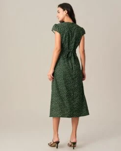 The V Neck Frill Trim Midi Dress 7 The V Neck Frill Trim Midi Dress -CINN Clothing Shop the v neck frill trim maxi dress dresses jzsgsz 456135